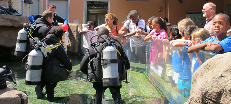 Local outreach - diving tank picture
